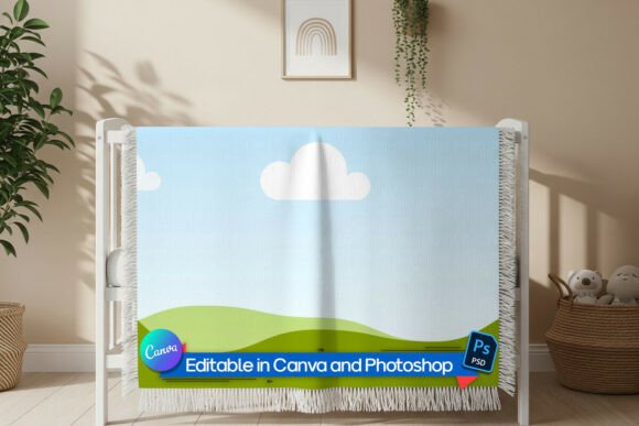 Download Aesthetic Woven Blanket Mockup - Premium Resources
