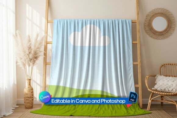 Download Throw Blanket Mockup - Premium Bundle