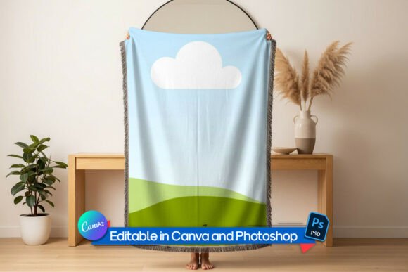 Download Woven Blanket Mockup - Premium Bundle